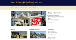 Desktop Screenshot of mayerlawpc.com